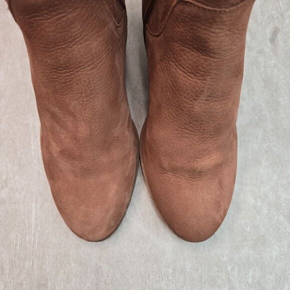 Lucky Brand Ankle Boots Size 9.5 Brown Leather Victorian Western Lace Up Booties - Picture 13 of 13